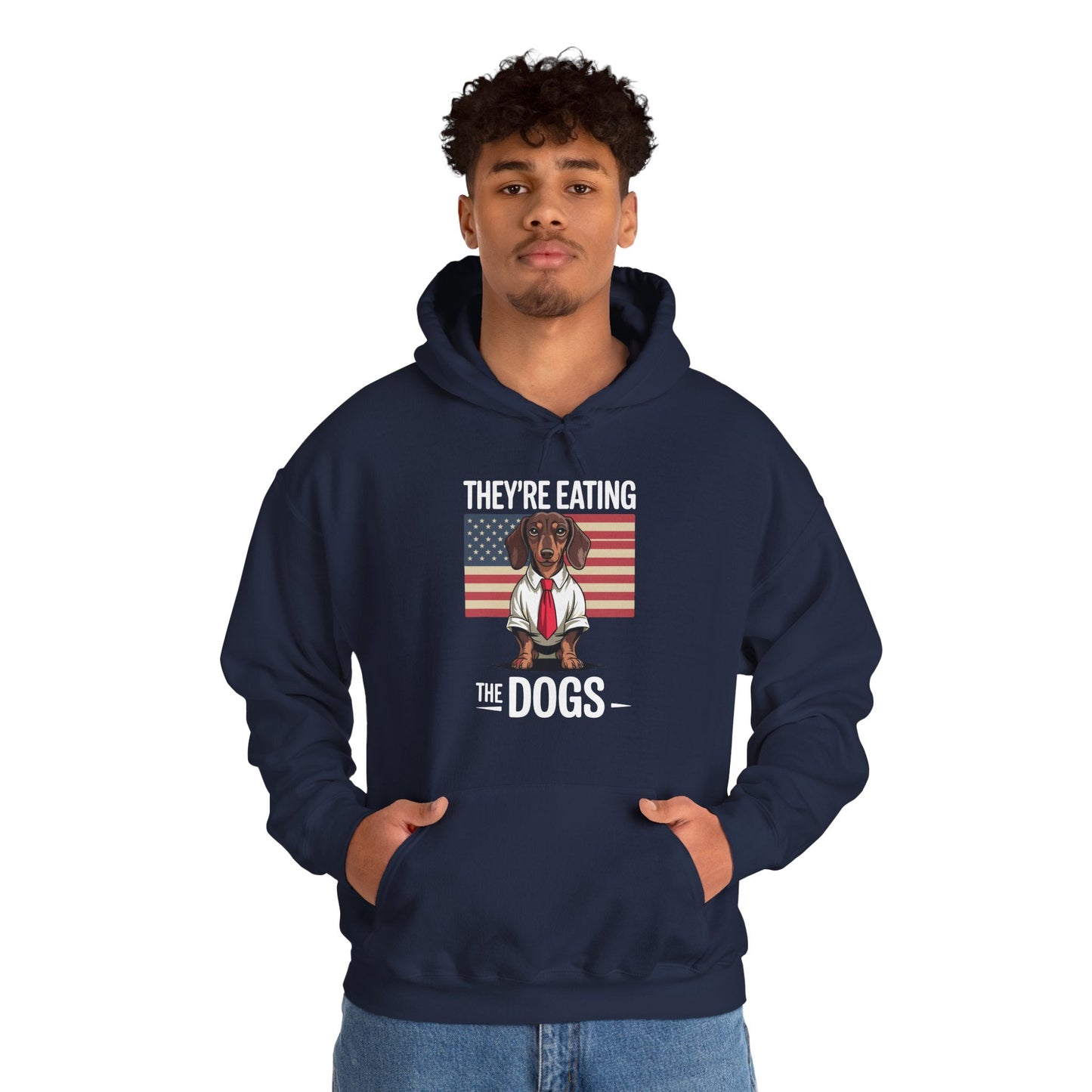 They're Eating the Dogs Trump Hot Dog Hoodie
