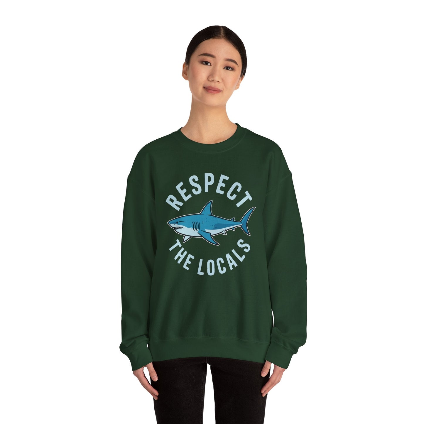 Respect The Locals Shark Ocean Animal Rights Biology Life Sweatshirt