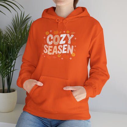 Cozy Season Autumn Fall Vibes Halloween Thanksgiving Pumpkin Hoodie