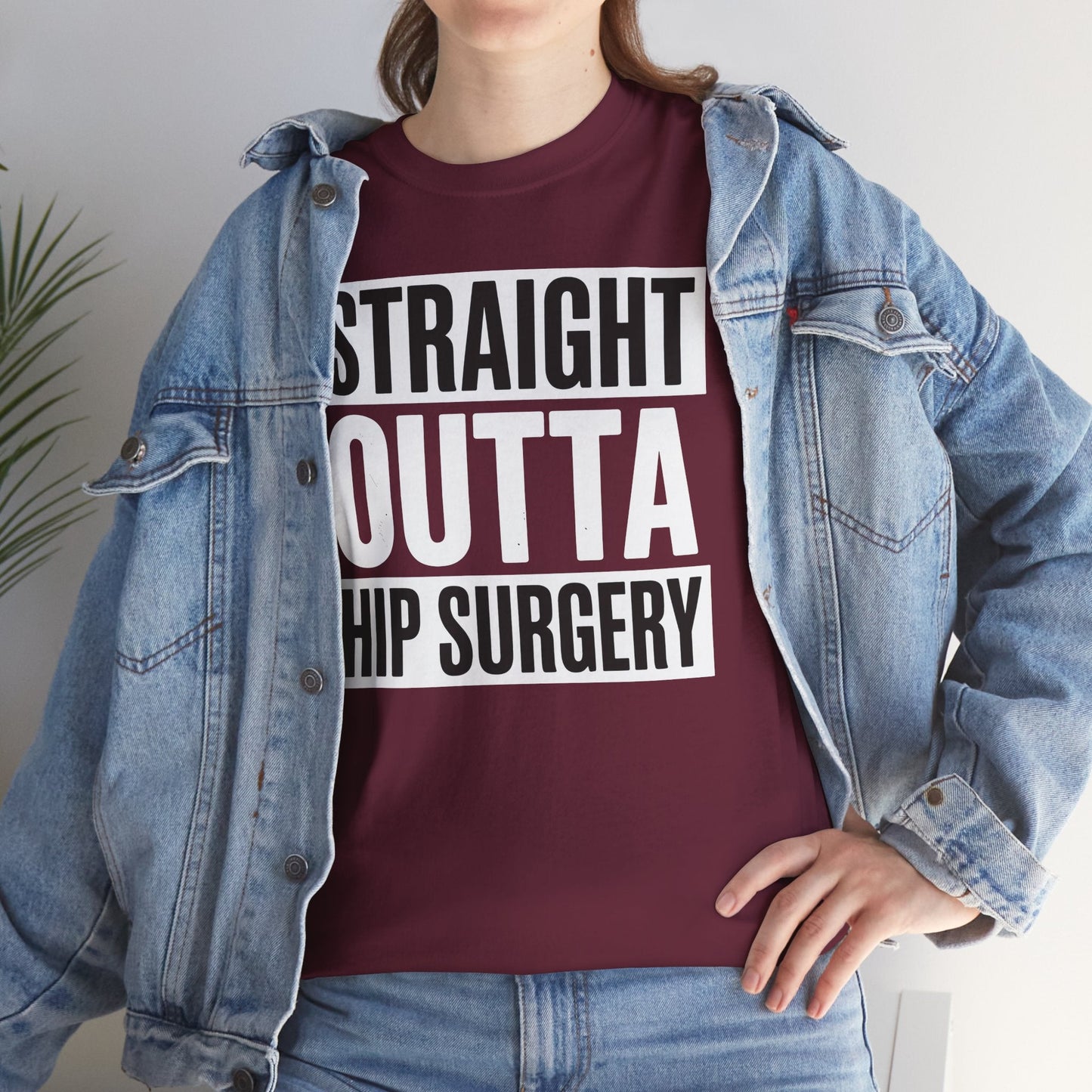 Straight Outta Hip Surgery Get Well Hip Replacement Recovery T-Shirt
