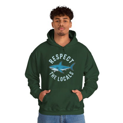 Respect The Locals Shark Ocean Animal Rights Biology Life Hoodie