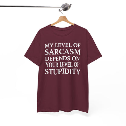 Funny Sarcastic Humor My Level of Sarcasm Sarcastic Quote T-Shirt