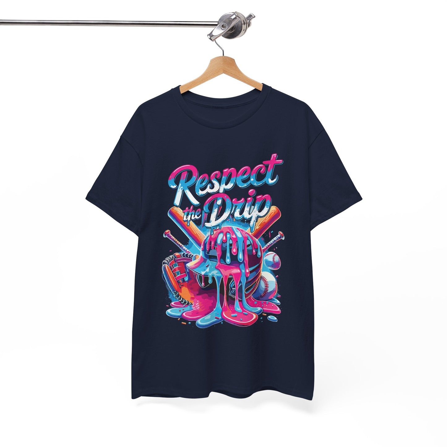 Baseball Drip For Boys Ice Cream Respect The Drip Baseball T-Shirt