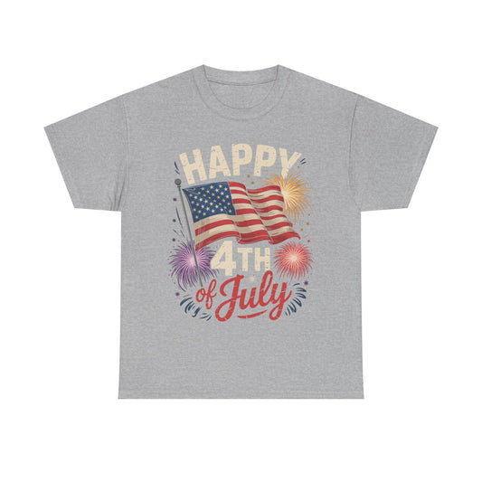 Happy 4th Of July Patriotic American US Flag 4th Of July T-Shirt