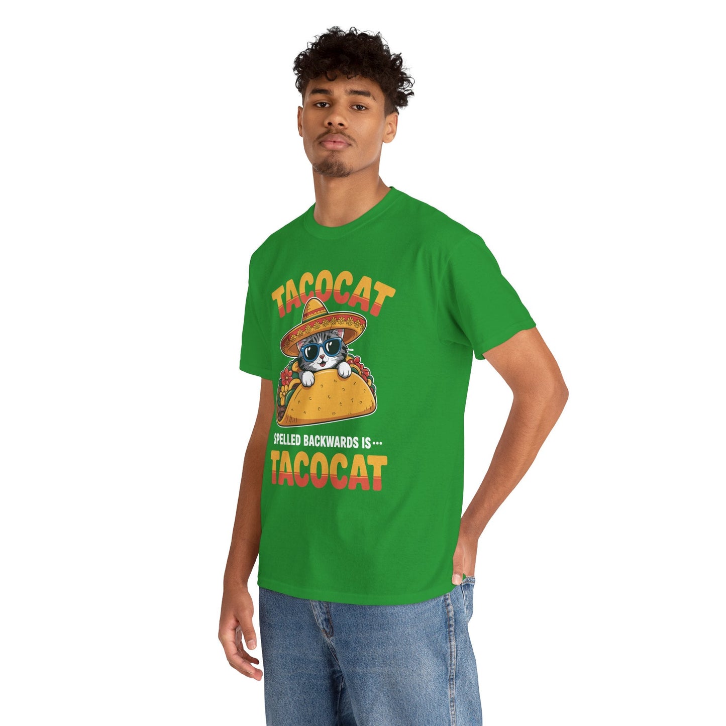 Tacocat Spelled Backwards Taco Cat Cinco De Mayo T-Shirt Men Women