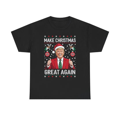 Funny Trump Make Christmas Great Again Xmas Pajamas Ugly T-Shirt