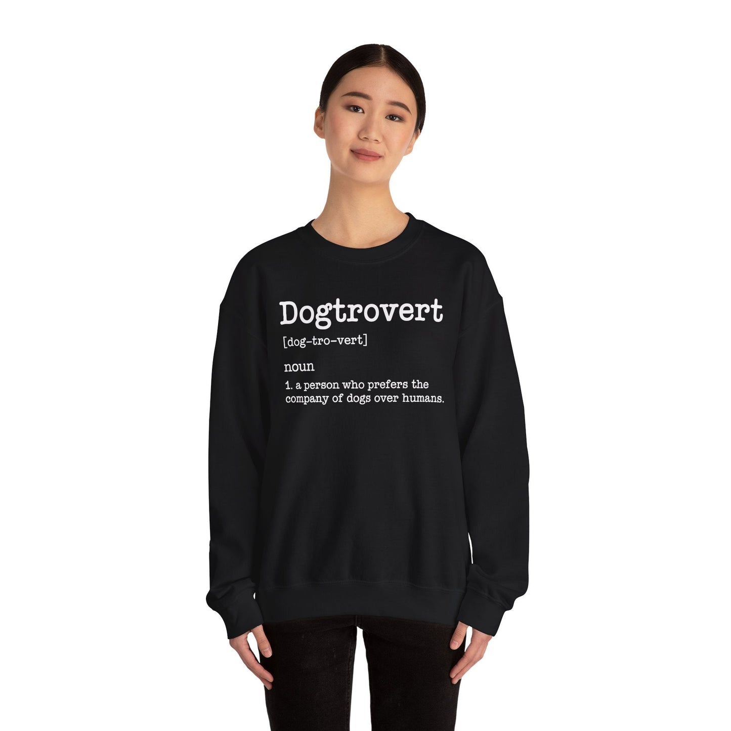 Dogtrovert Definition, Funny Dog Sweatshirt For Men Women