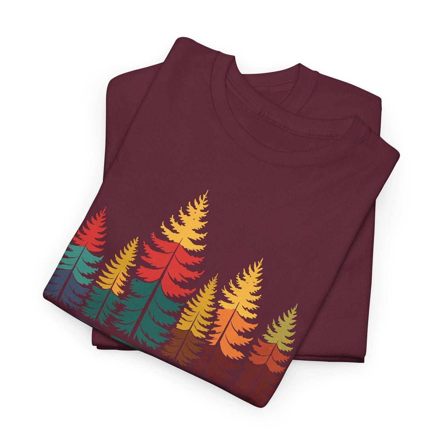 Nature Reflection Forest Trees Outdoor Wildlife T-Shirt