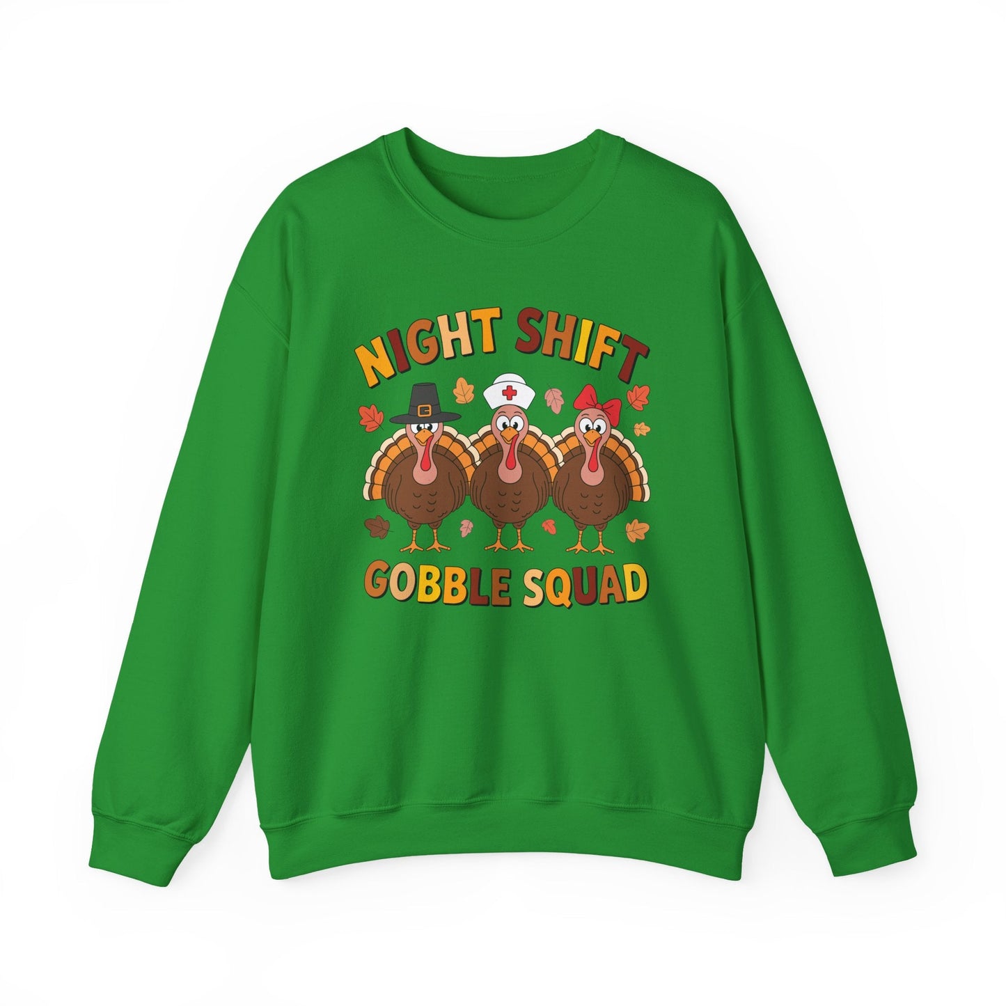 Night Shift Gobble Squad Night Worker Staff Thanksgiving Sweatshirt