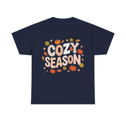 Cozy Season Autumn Fall Vibes Halloween Thanksgiving Pumpkin T-Shirt