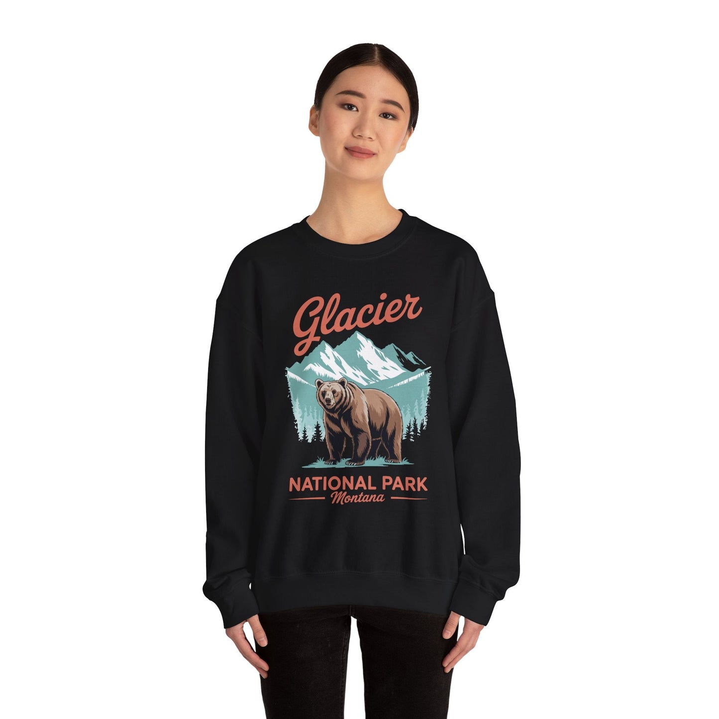 Glacier National Park retro Sweatshirt