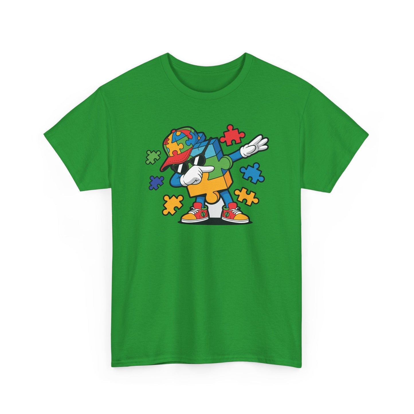 Dabbing Puzzle Autism Awareness T-Shirt