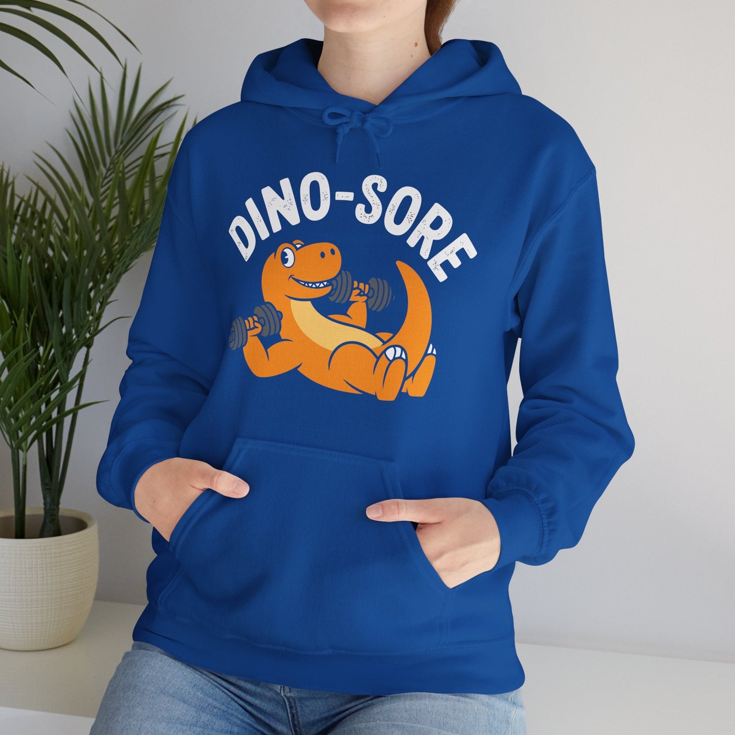 Gym Workout Dino Sore Exercise Fitness Boys Women Men Hoodie