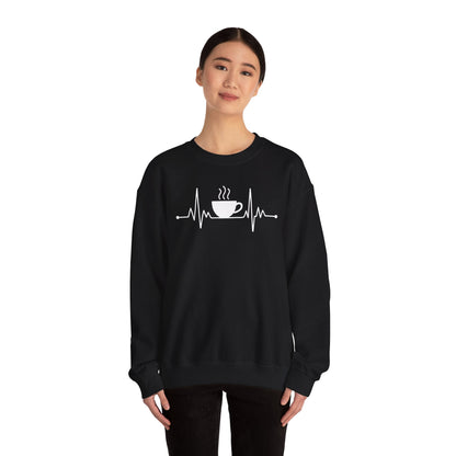 Coffee Heartbeat Drinking Coffee Sweatshirt
