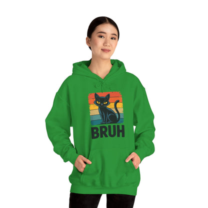 Funny Cat Bruh For Teens Boys Girls Men Women Meme Graphic Hoodie