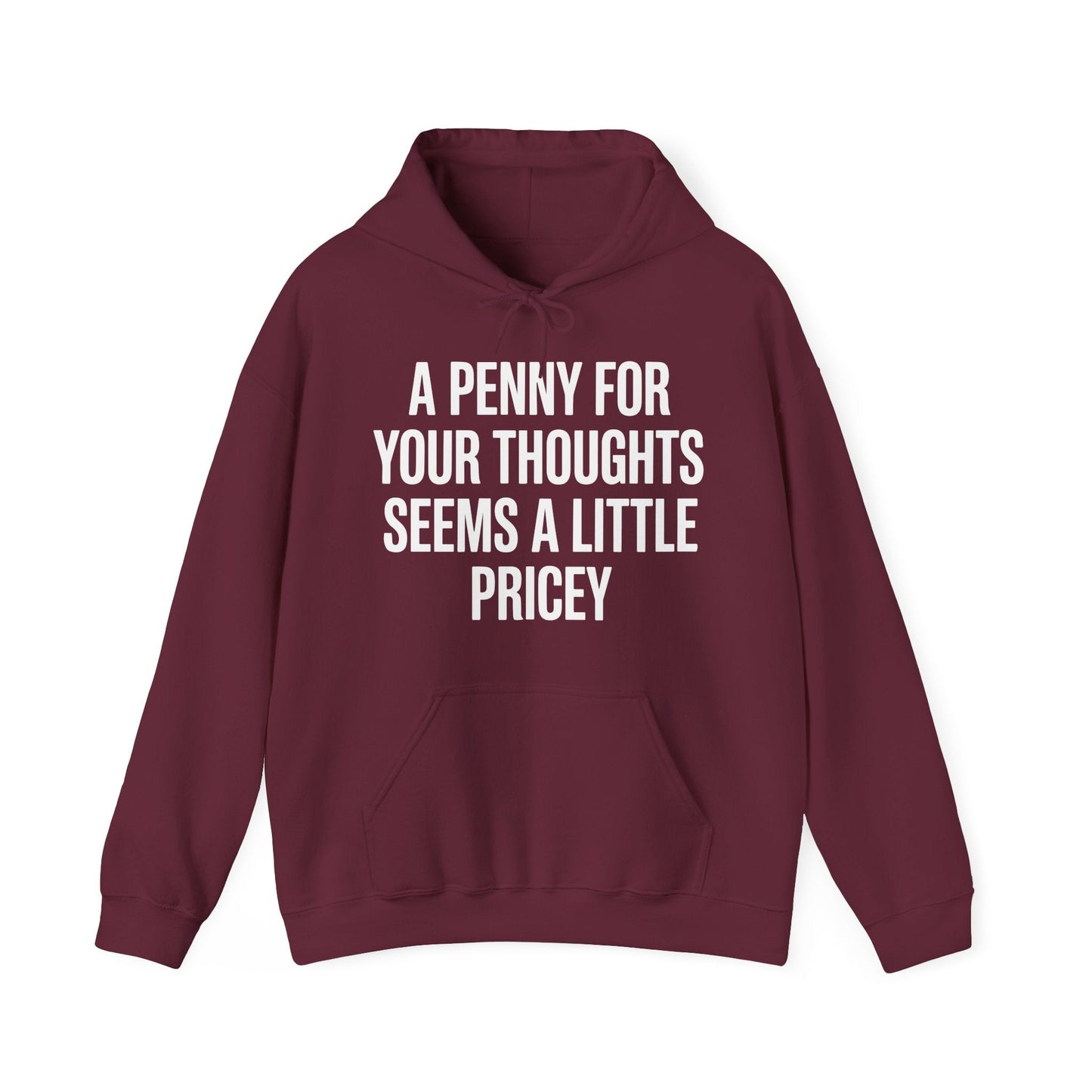 Funny Penny For Your Thoughts Sarcastic Joke Hoodie