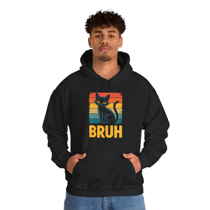 Funny Cat Bruh For Teens Boys Girls Men Women Meme Graphic Hoodie