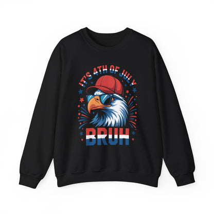 Bruh 4th Of July Fourth Of July Bald Eagle Sweatshirt