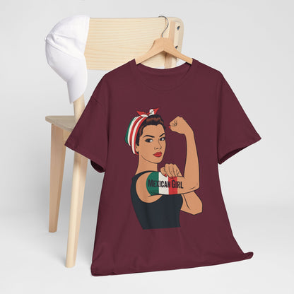 Mexican Girl Mujer Rosie Riveter Cinco De Mayo Fiesta T-Shirt Women