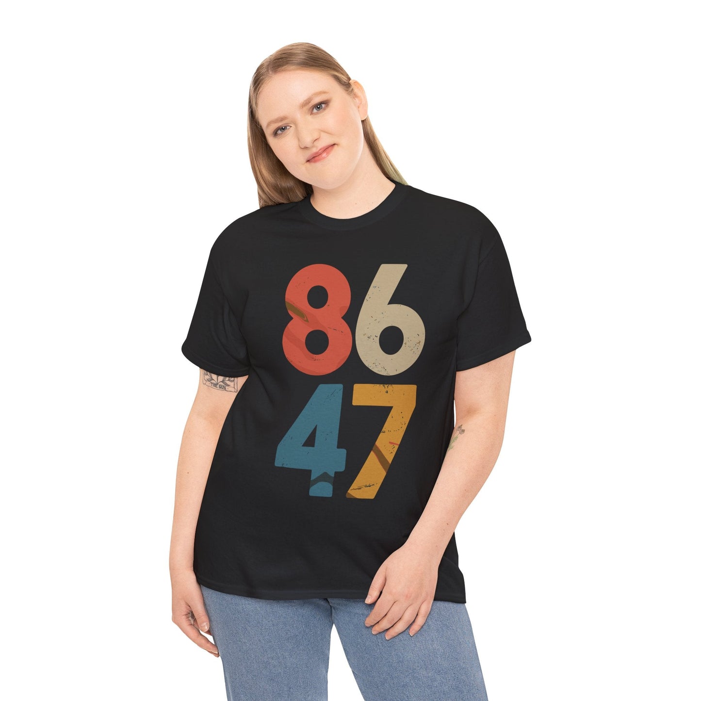 Classic Vintage 80s Style 86 47 Anti Trump T-Shirt