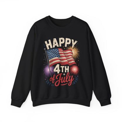 Happy 4th Of July Patriotic American US Flag 4th Of July Sweatshirt
