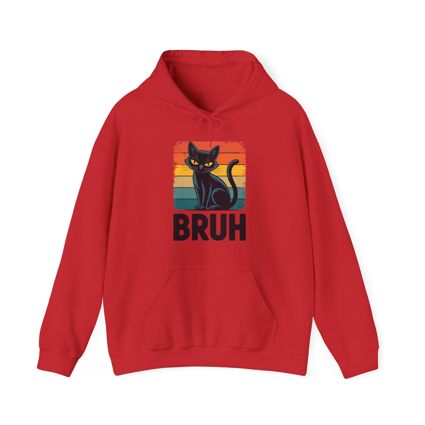 Funny Cat Bruh For Teens Boys Girls Men Women Meme Graphic Hoodie
