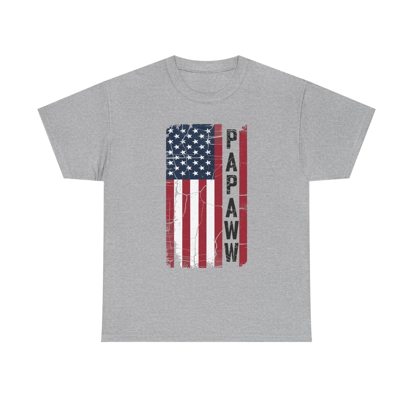Papaw Grandpa US American Flag Shirt Grandfather Day T-Shirt