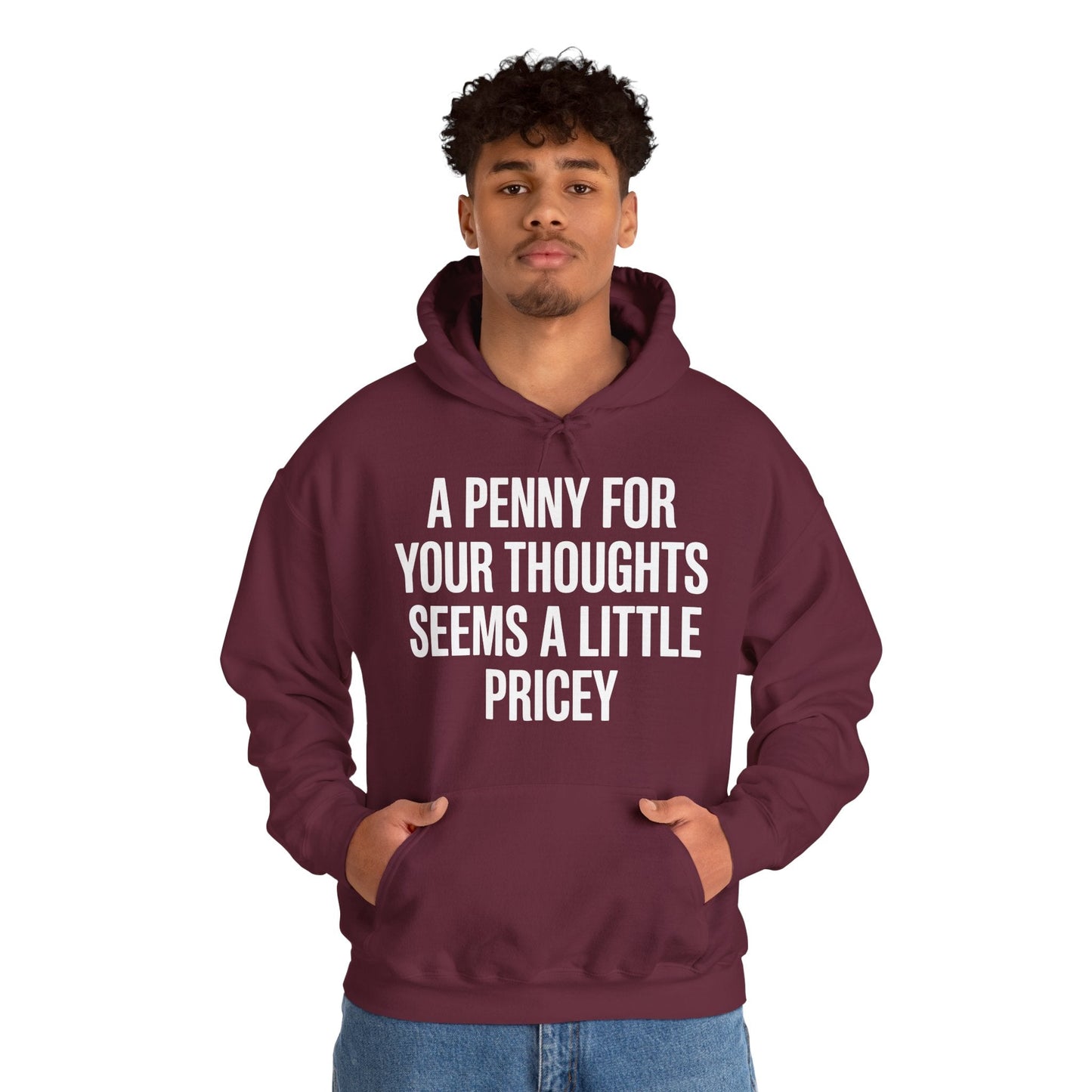 Funny Penny For Your Thoughts Sarcastic Joke Hoodie