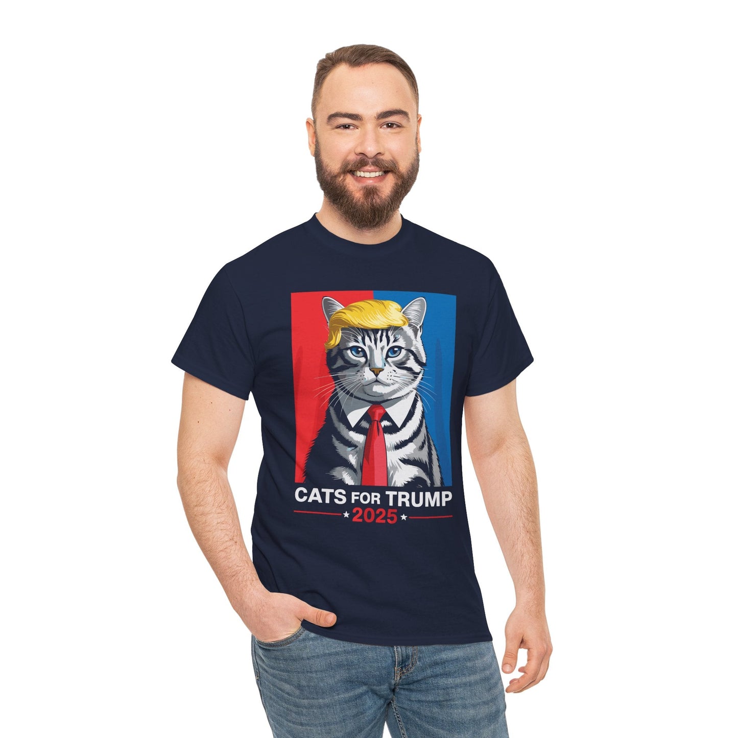 Cats For Trump 2025 Funny Tee For Vance Trump T-shirt