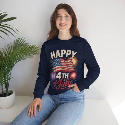 Happy 4th Of July Patriotic American US Flag 4th Of July Sweatshirt
