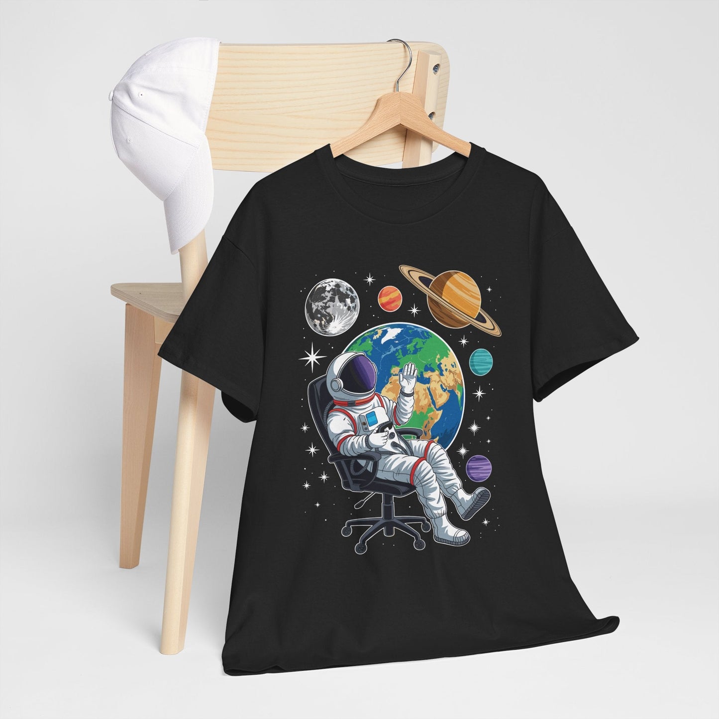 Astronaut Gamer Space Gaming System Planets T-Shirt