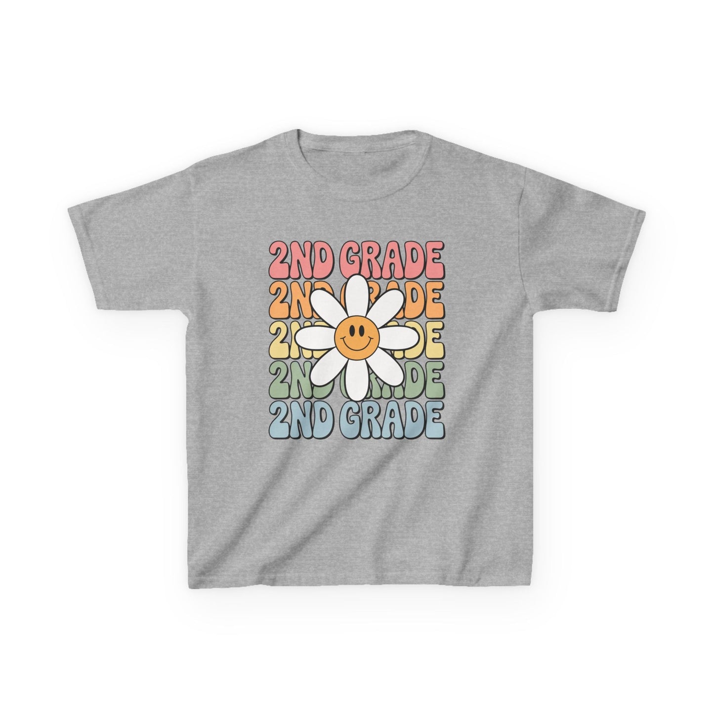 Groovy 2nd Grade Back To School First Day of Second Grade T-Shirt
