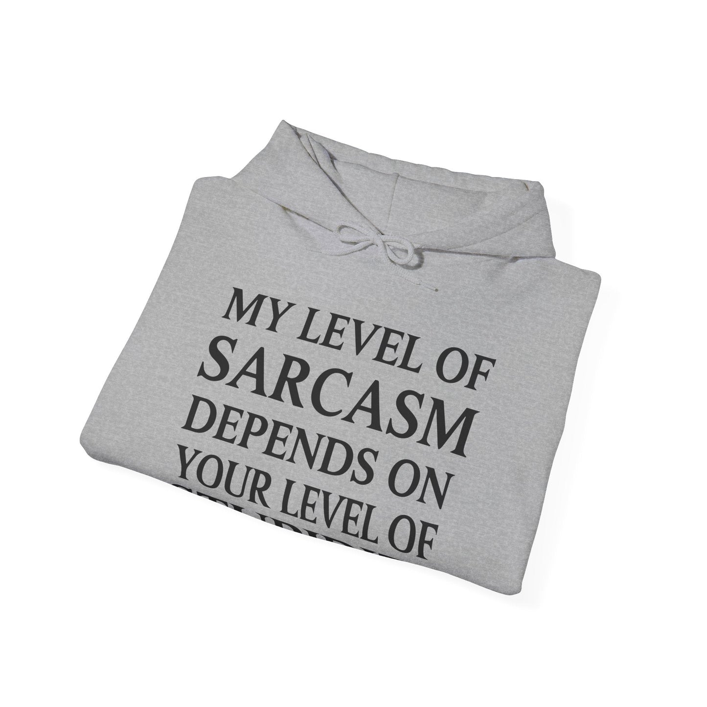 Funny Sarcastic Humor My Level of Sarcasm Sarcastic Quote Hoodie