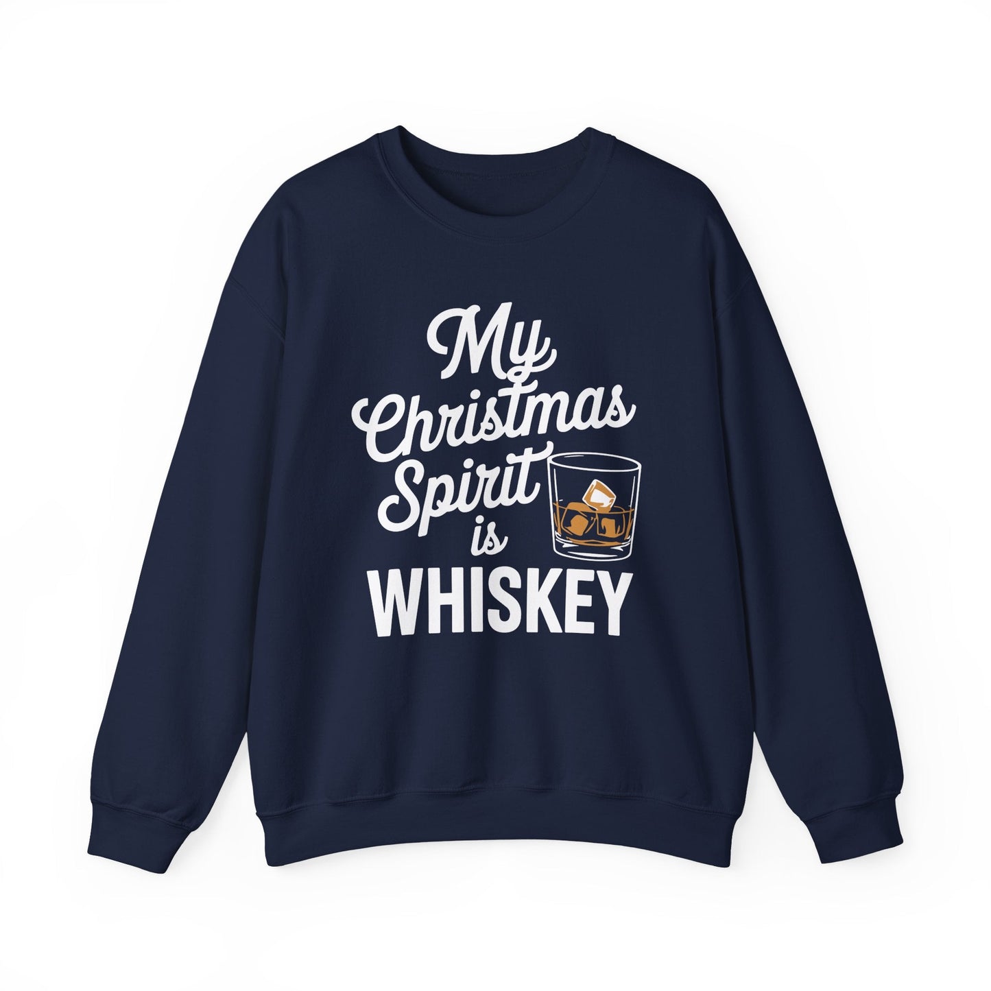 Funny Christmas Drinking Shirt Whiskey Liquor Drinker Saying Sweatshirt