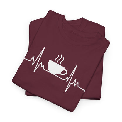 Coffee Heartbeat Drinking Coffee T-Shirt