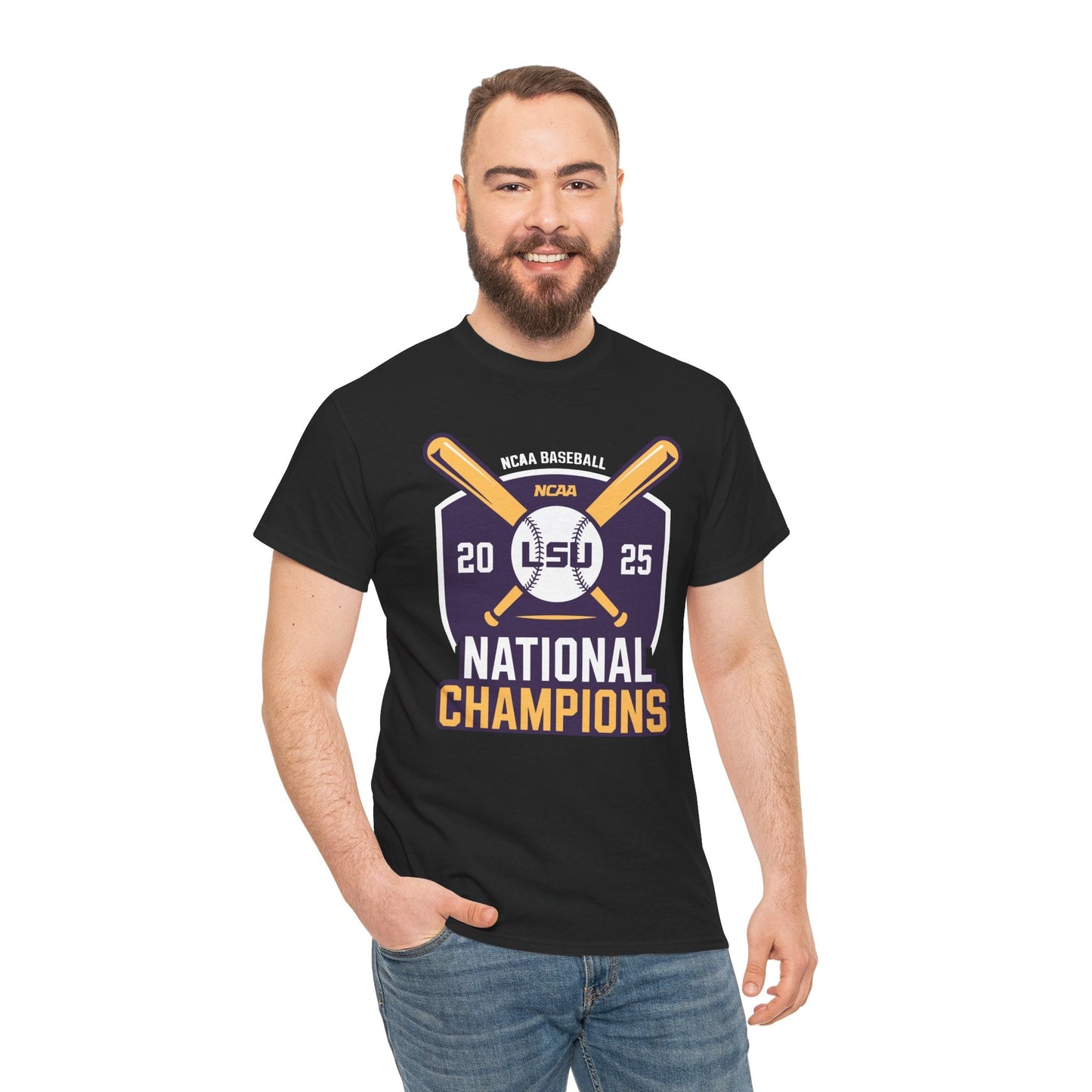 LSU Baseball 2025 National Champions Logo T-Shirt