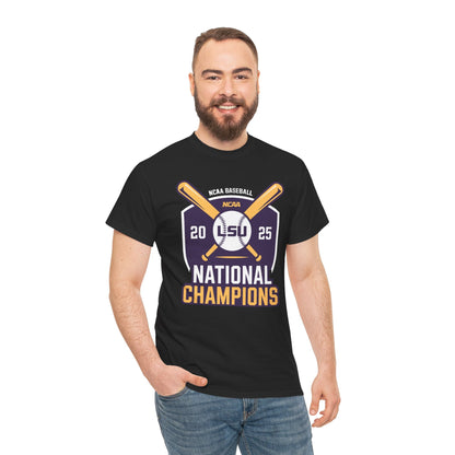 LSU Baseball 2025 National Champions Logo T-Shirt