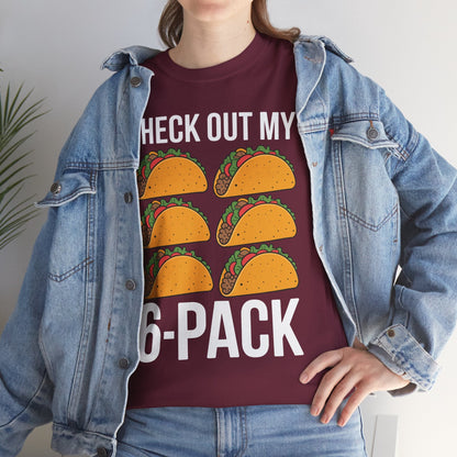 Funny 6 Pack Fitness Taco Mexican Gym Top for Taco Lovers T-Shirt