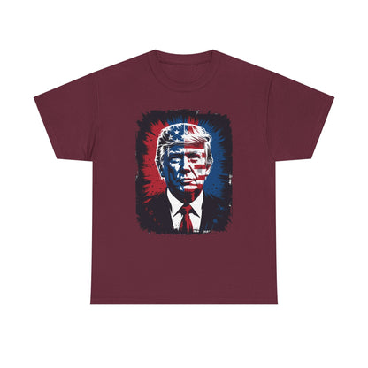 President Trump Portrait 4th July T-Shirt