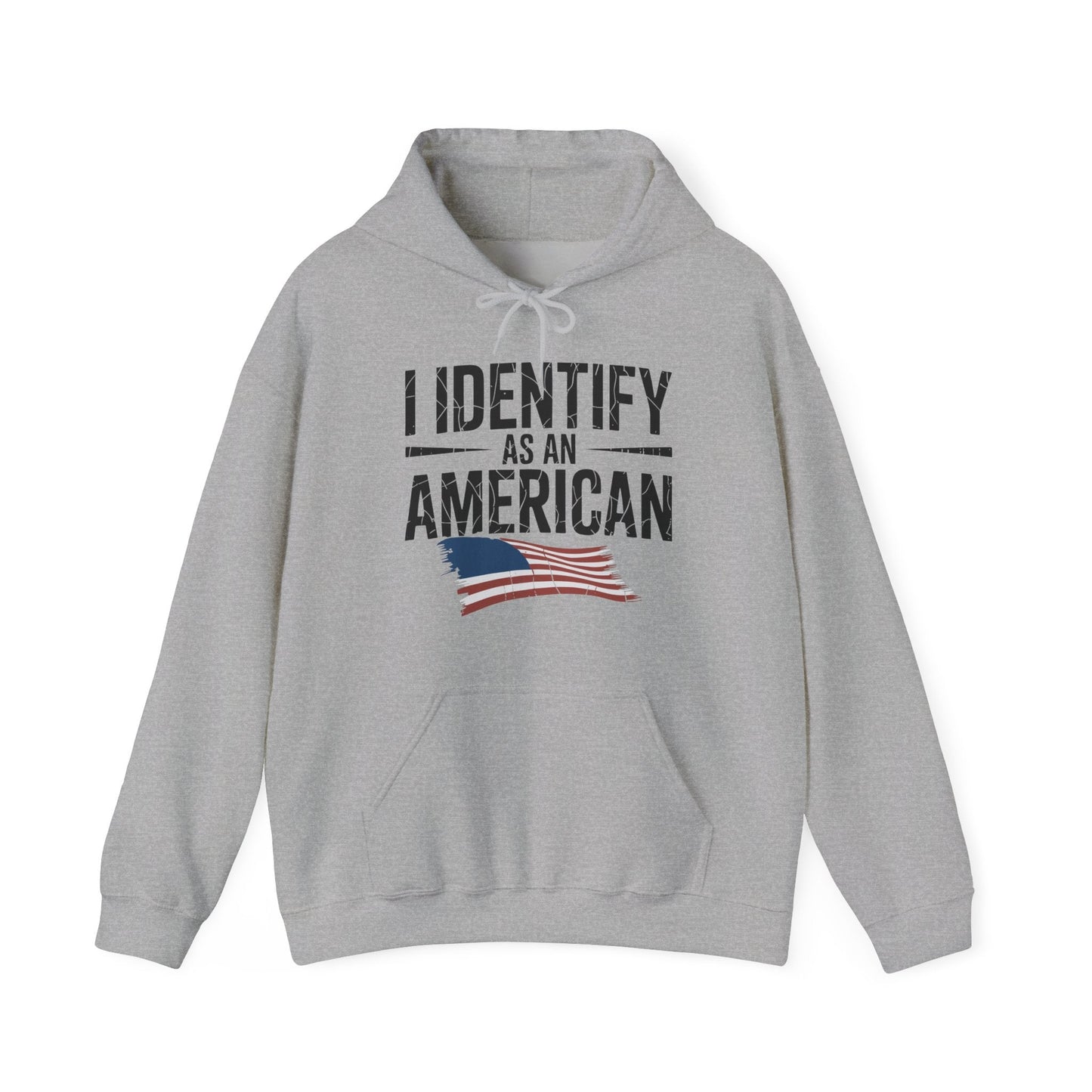 I Identify as an American No Identity Politics USA Hoodie