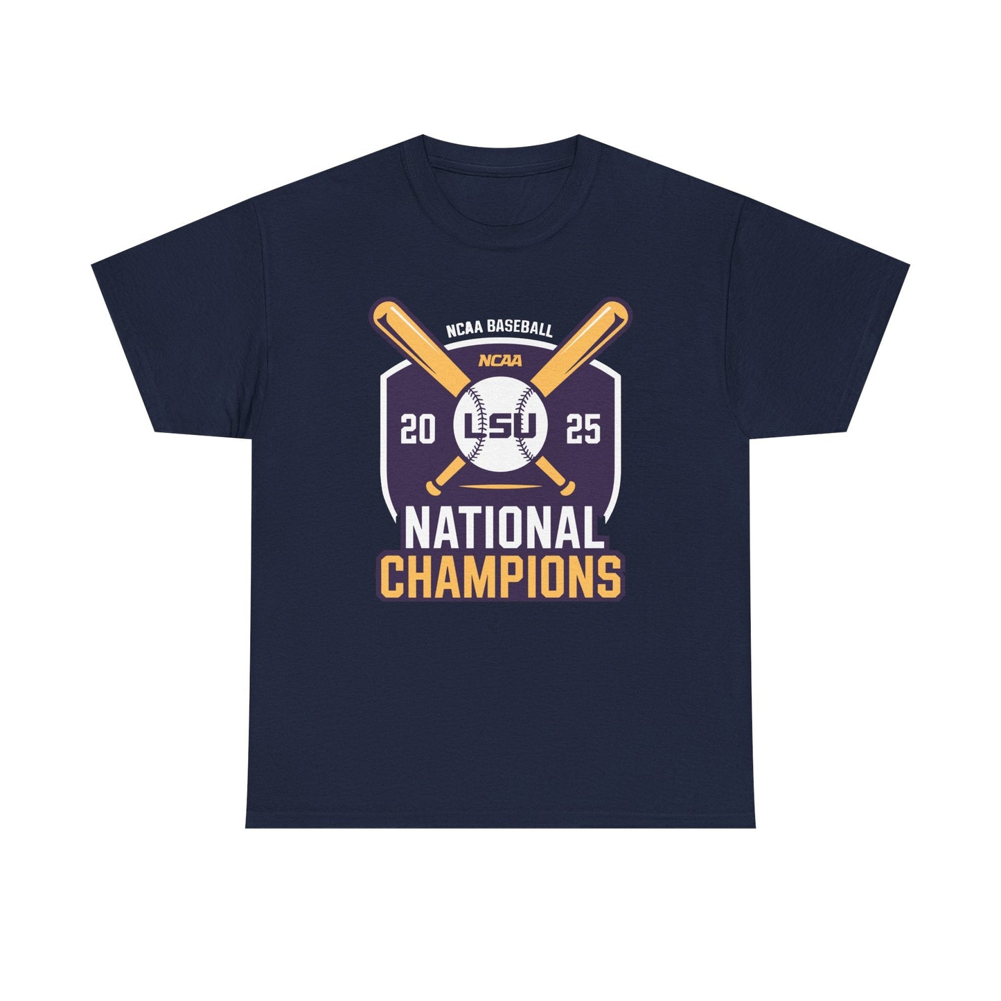 LSU Baseball 2025 National Champions Logo T-Shirt
