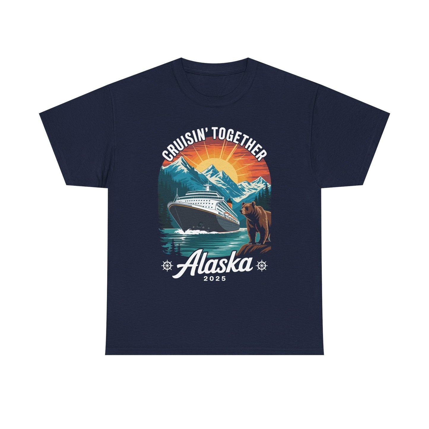 Cruisin Together Alaska 2025 Family Friend Alaska Cruise T-Shirt