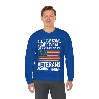 Veterans Against Trump Anti Trump Political Protest Sweatshirt