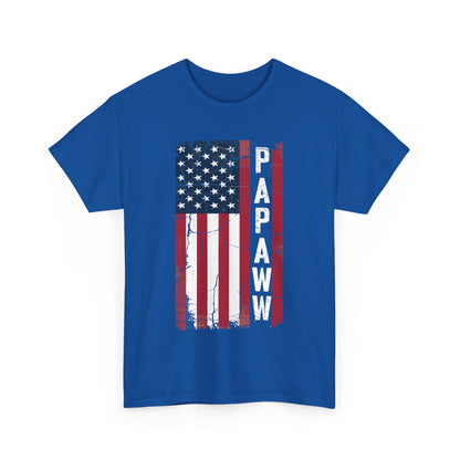 Papaw Grandpa US American Flag Shirt Grandfather Day T-Shirt