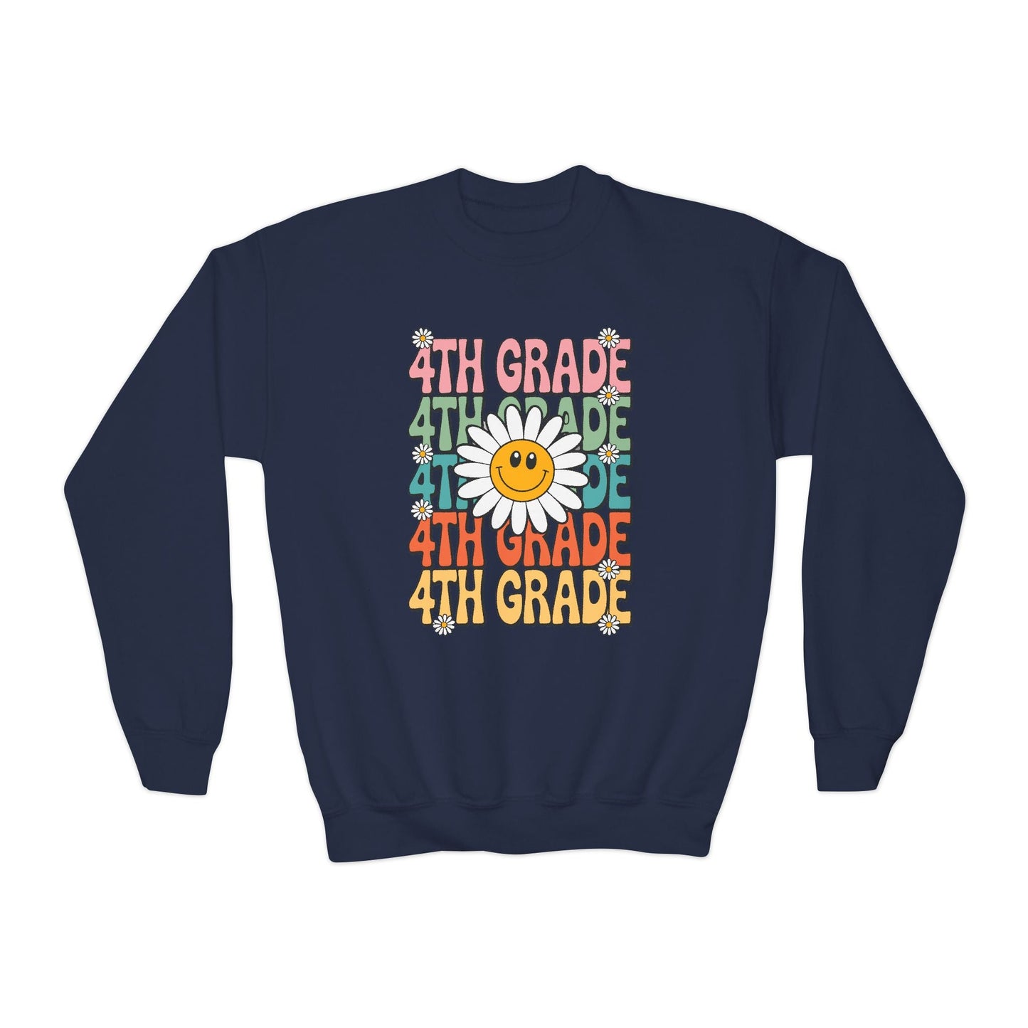 Groovy 4th Grade Back To School First Day of Fourth Grade Sweatshirt