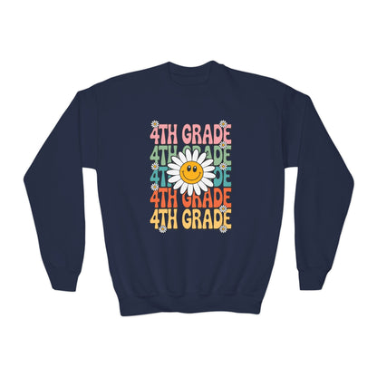 Groovy 4th Grade Back To School First Day of Fourth Grade Sweatshirt