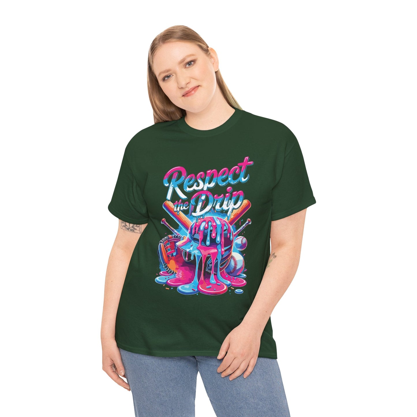 Baseball Drip For Boys Ice Cream Respect The Drip Baseball T-Shirt