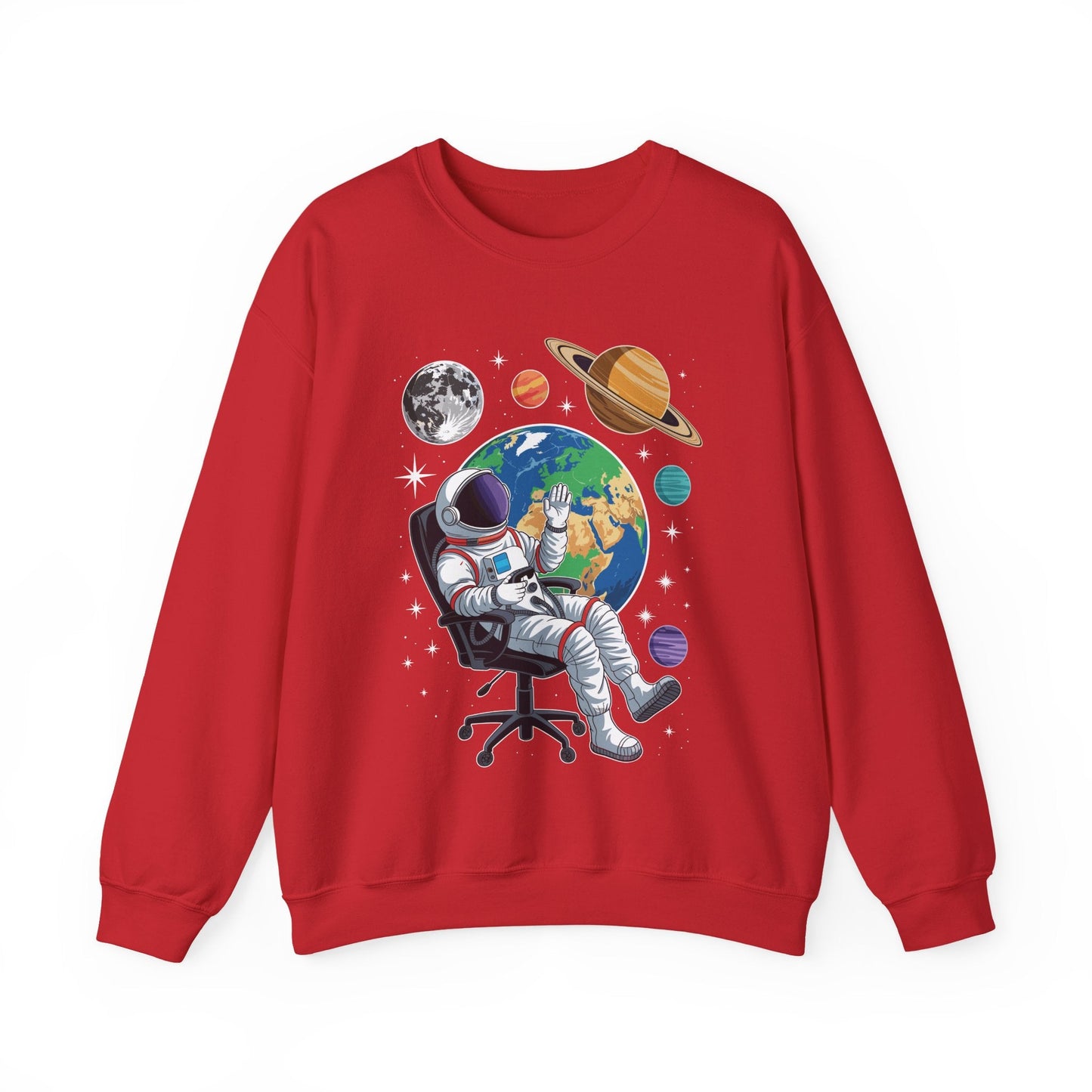 Astronaut Gamer Space Gaming System Planets Sweatshirt