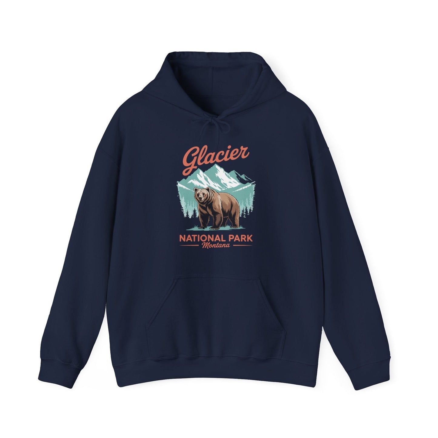 Glacier National Park retro Hoodie