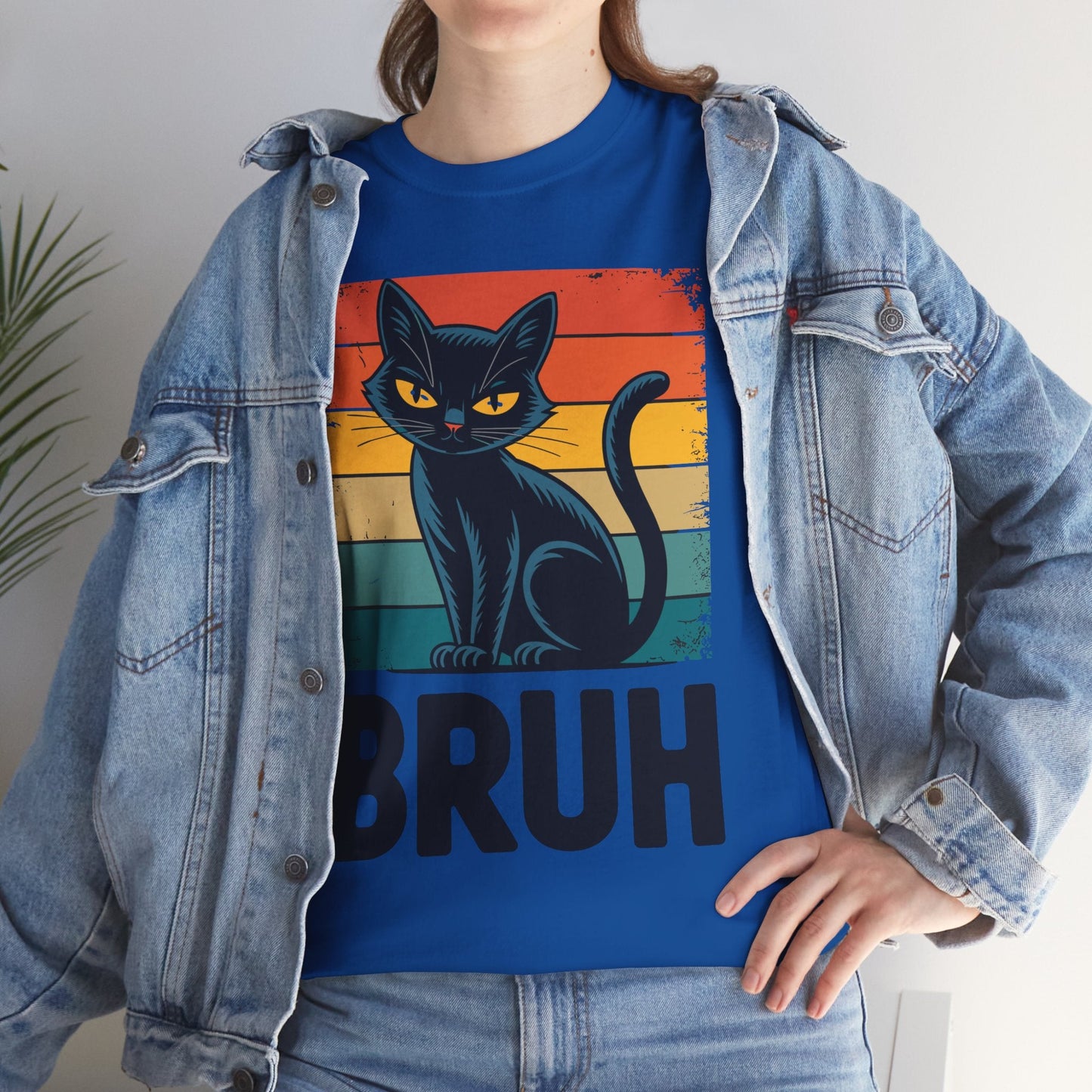 Funny Cat Bruh For Teens Boys Girls Men Women Meme Graphic T-Shirt